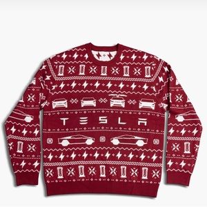 Official Tesla Apparel Model X-mas Sweater M NEW
